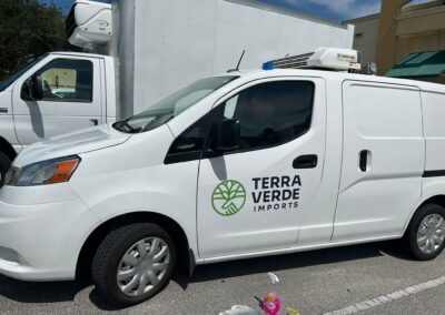 Truck wrap installation in Miami