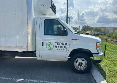Truck wrap installation in Miami