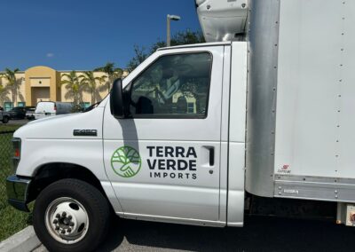Truck wrap installation in Miami