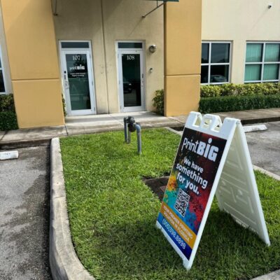 A-frame Sign Sandwich Sign printing services Miami