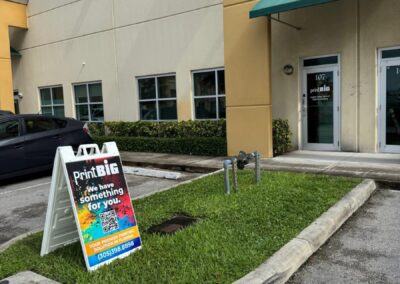 A-frame Sign Sandwich Sign printing services Miami