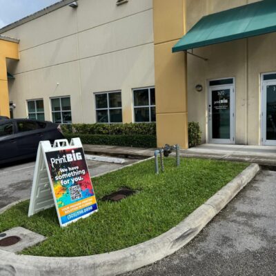 A-frame Sign Sandwich Sign printing services Miami