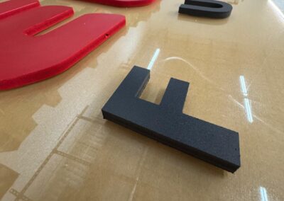 Painted PVC on Translucent Acrylic Indoor Sign Print Big Miami