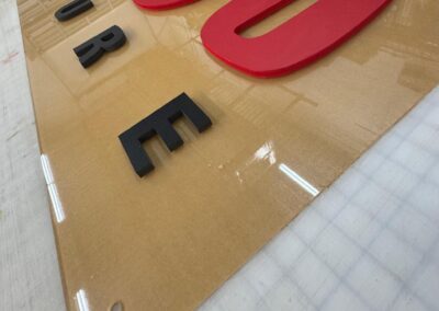 Painted PVC on Translucent Acrylic Indoor Sign Print Big Miami