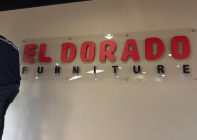 Painted PVC on Translucent Acrylic Indoor Sign