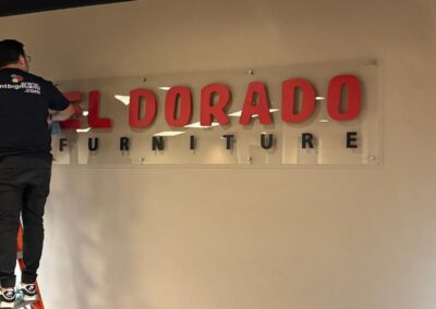 Painted PVC on Translucent Acrylic Indoor Sign