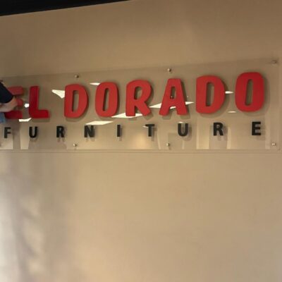 Painted PVC on Translucent Acrylic Indoor Sign