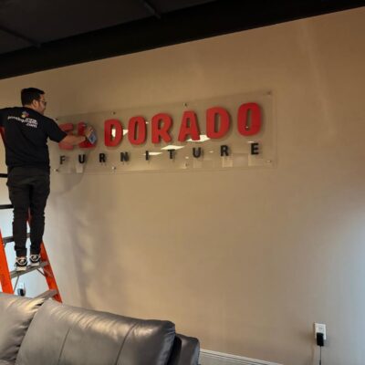 Painted PVC on Translucent Acrylic Indoor Sign Print Big Miami