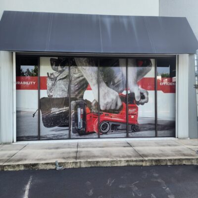 Perforated Vinyl for Outdoor Window Decoration in Miami