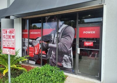 Perforated Vinyl for Outdoor Window Decoration in Miami