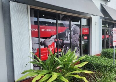 Perforated Vinyl for Outdoor Window Decoration in Miami