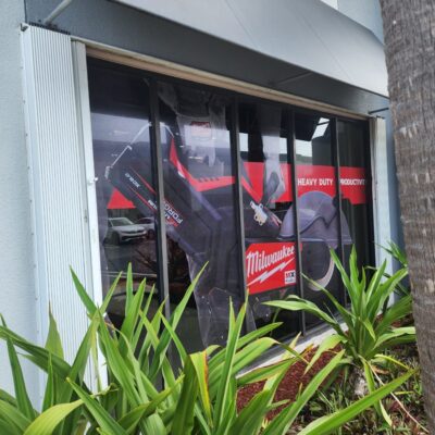 Perforated Vinyl for Outdoor Window Decoration in Miami