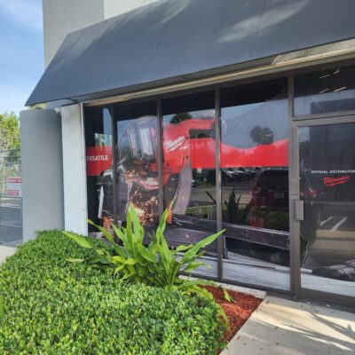 Perforated Vinyl for Outdoor Window Decoration in Miami