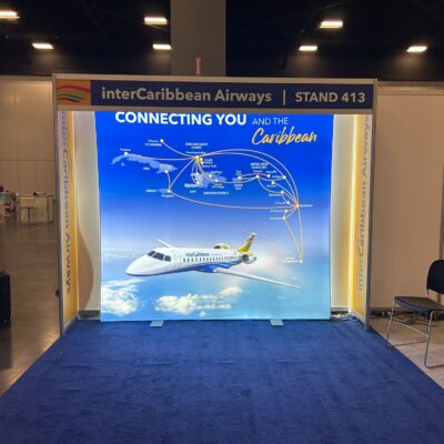 Eurofit Fabric Tube Display 8x8Ft dy-sublimated pillowcase graphic Miami