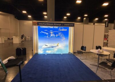 Eurofit Fabric Tube Display 8x8Ft dy-sublimated pillowcase graphic Miami