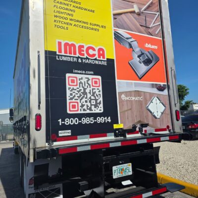 Truck Wrap Installation - Imeca Print Big Miami