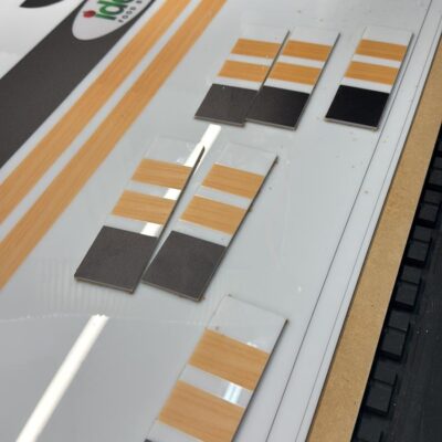 White acrylic print for light box